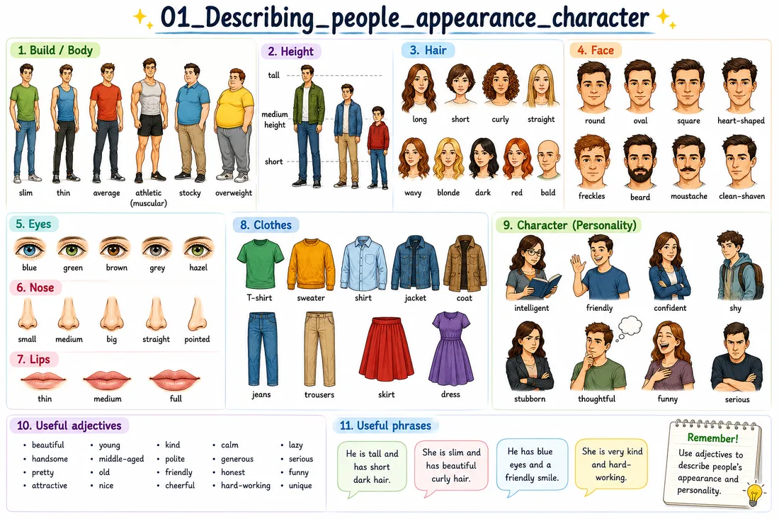 Describing people: appearance and character lesson preview