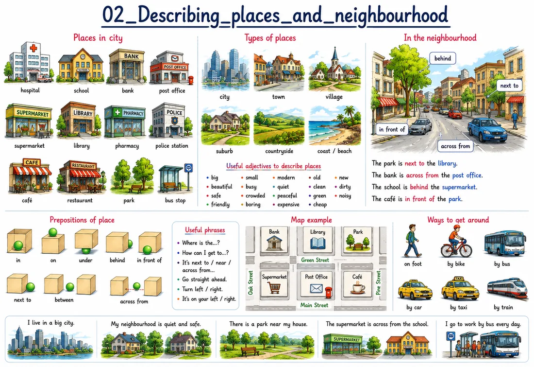 Describing places and neighbourhood lesson preview