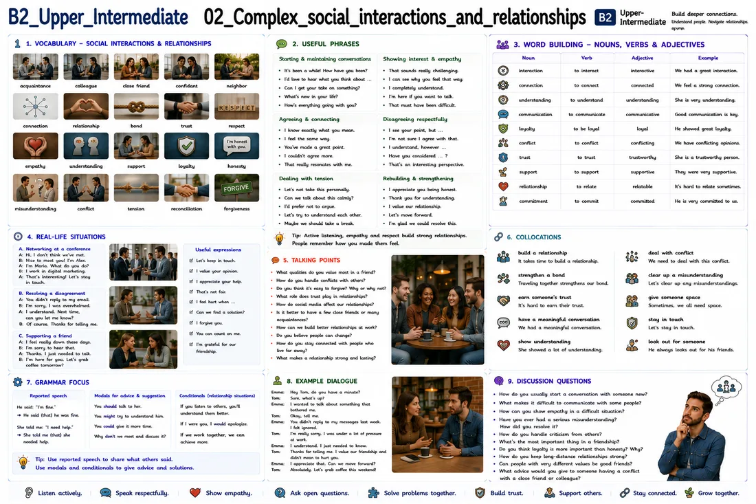 Complex social interactions and relationships lesson preview