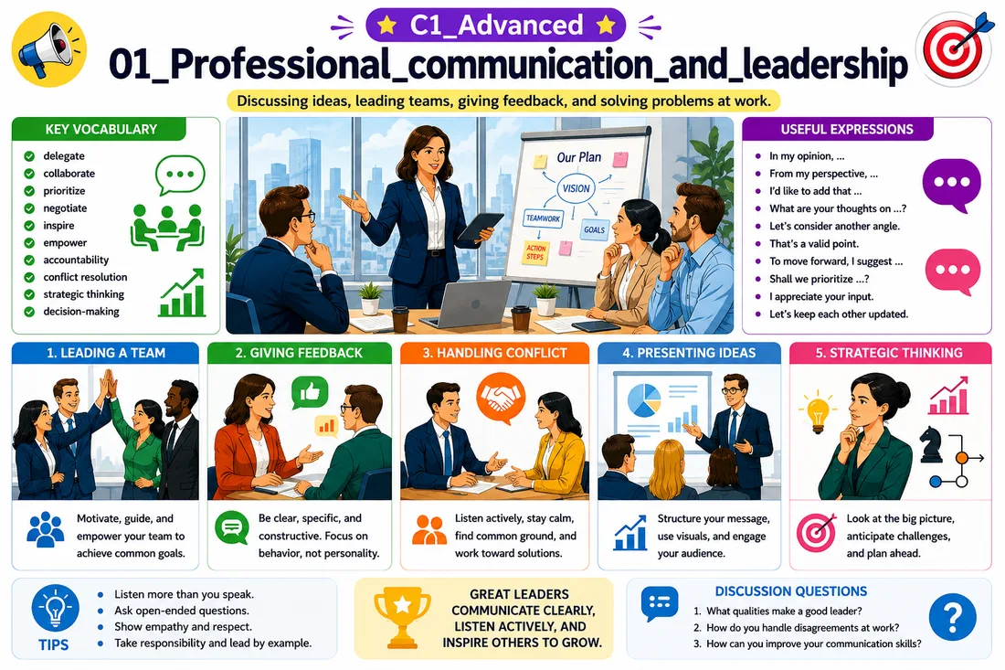 Professional communication and leadership lesson preview