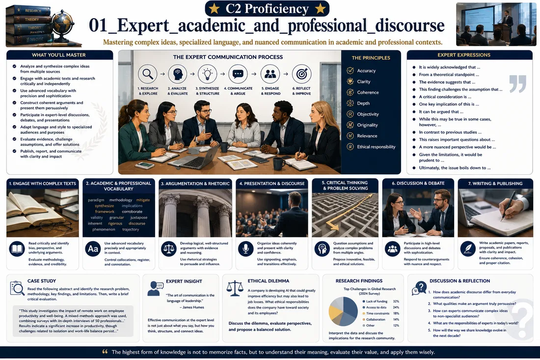 Expert academic and professional discourse lesson preview