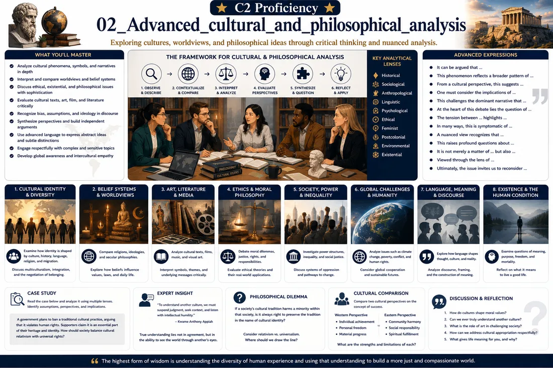 Advanced cultural and philosophical analysis lesson preview